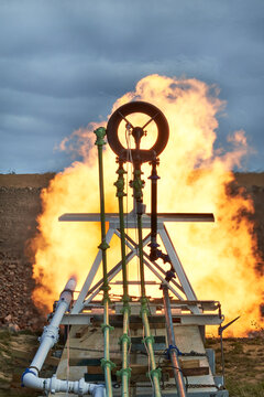 Gas site flare event