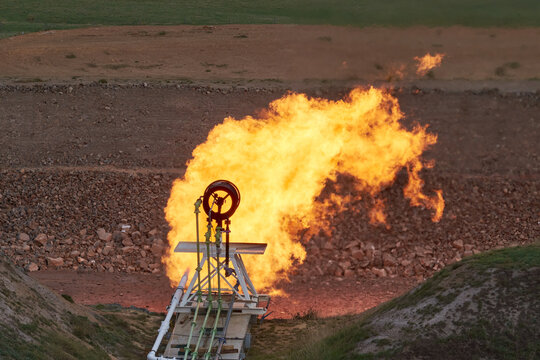 Gas site flare
