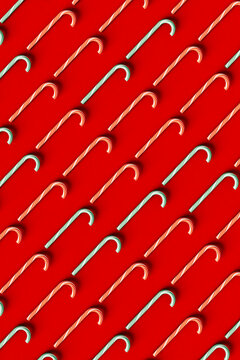 pattern of some Candy cane - Christmas candy