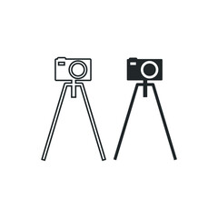 Camera_stand vector icon illustration sign