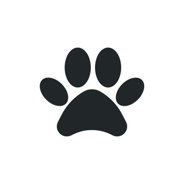 Dog_paw vector icon illustration sign