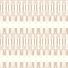 Minimal ecru jute plain vertical stripe texture pattern. Two tone washed out beach decor background. Modern rustic brown sand color design. Seamless striped distress shabby chic pattern. 