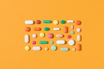Different medical drugs, tablets and pills