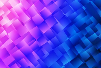 Light Pink, Blue vector gradient triangles template.