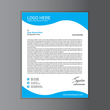 Vector Print Template Letterhead Design