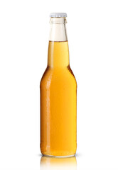 small bottle with beer