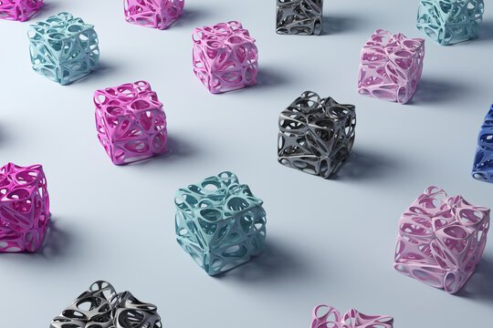 Surreal cubes pattern