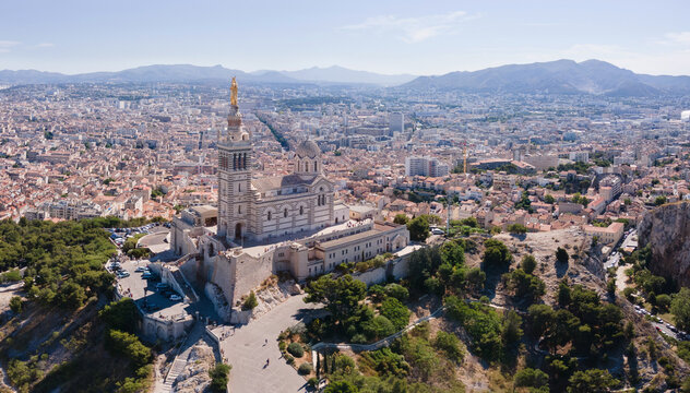 Marseille, France aerial view