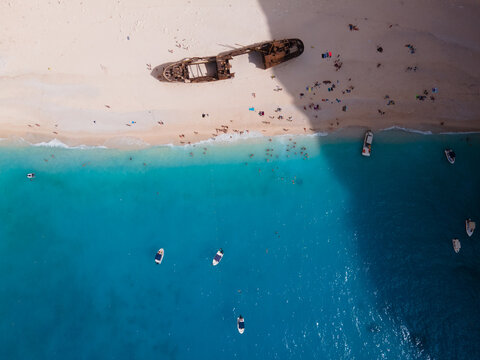 Zakynthos island, shipwreck beach, Greece