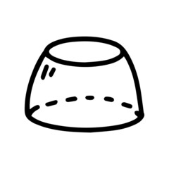 sphere zone line vector doodle simple icon