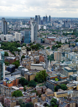 Aerial View Over Central South London