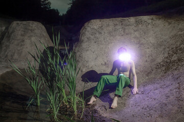 portrait on the theme of futuristic technologies