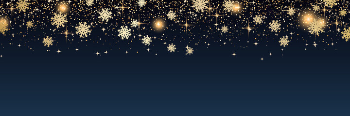 Obraz na płótnie Canvas Christmas and New Year horizontal vector banner design vector template 