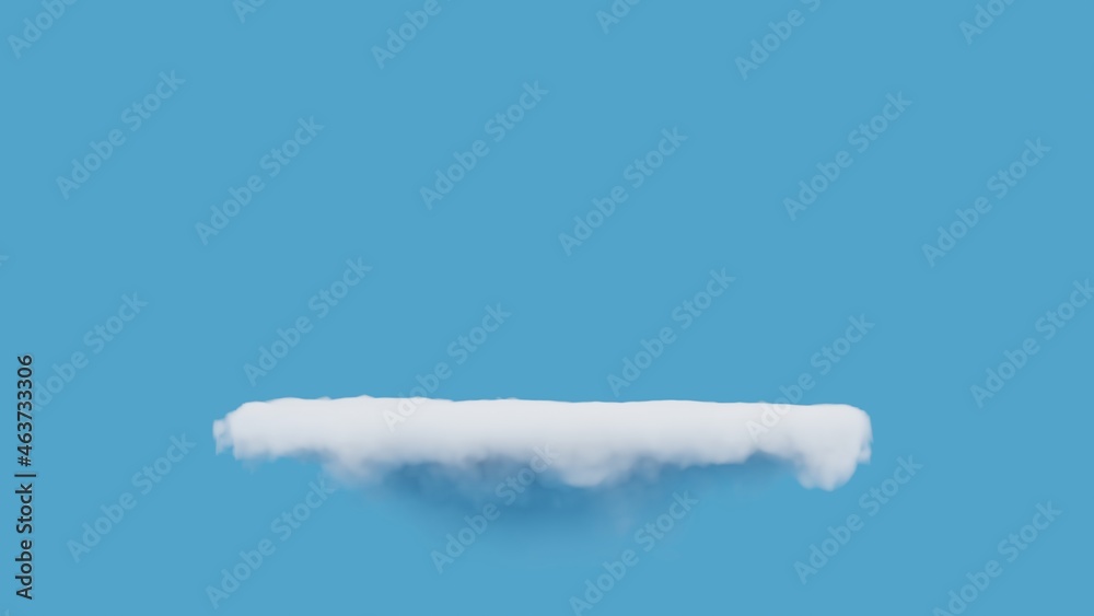 Poster abstract white fluffy cloud on blue sky background.cloud shaped like podium and minimal product disp