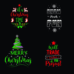 Christmas typography t-shirt design. Christmas quotes typography t-shirt design.