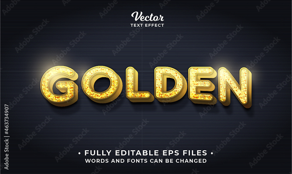 Canvas Prints golden premium text effect editable eps cc. words and fonts can be changed