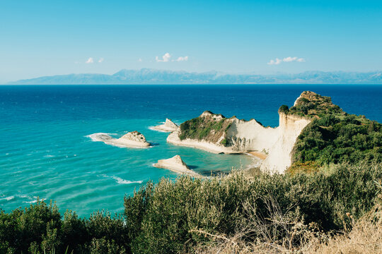Cliffs as seen from Cape Drastis