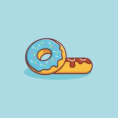 Illustration vector graphic of Donut. Perfect for menu books, posters, banners, etc.
