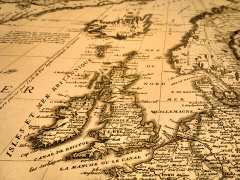 アンティークの世界地図　イギリス