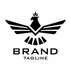 Obraz premium eagle king logo template