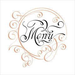Menu Hand Drawn Pen Ink Style M_2110001