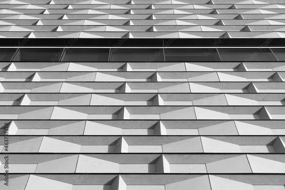 Poster Exterior of modern architecture. Building abstract background