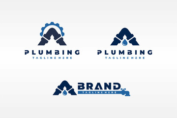 letter A pipe bundle logo