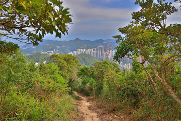 the landscape of Razor Hill, hong kong 17 Oct 2021