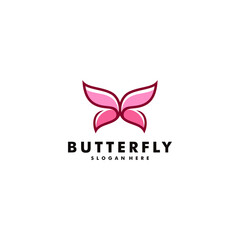 Butterfly logo design vector animal icon logotype