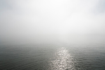 Ocean and mist, Svalbard.