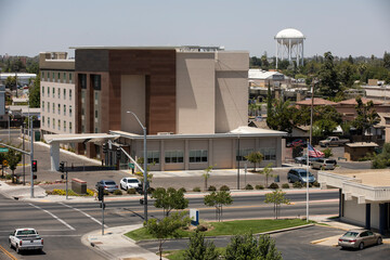 Daytime view of the urban core of downtown Madera, California, USA. © Matt Gush