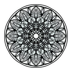 Vector round abstract circle. Mandala style. EPS 10
