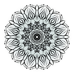 Vector round abstract circle. Mandala style. EPS 10