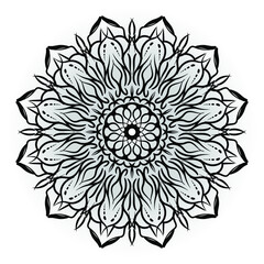 Vector round abstract circle. Mandala style. EPS 10