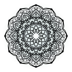 Vector round abstract circle. Mandala style. EPS 10