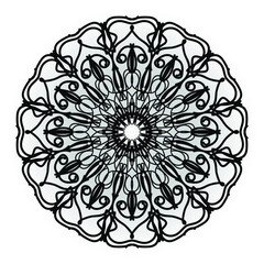 Vector round abstract circle. Mandala style. EPS 10