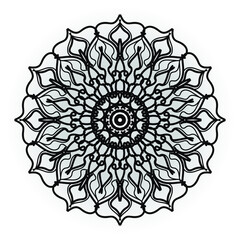 Vector round abstract circle. Mandala style. EPS 10