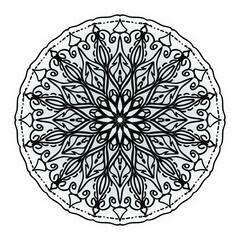 Vector round abstract circle. Mandala style. EPS 10