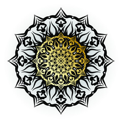 Vector round abstract circle. Mandala style. EPS 10