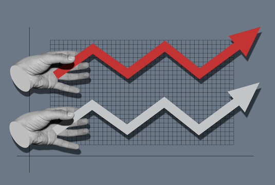Male Hands Holding Graphs