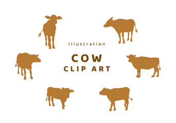 Illustration Vector Cow Clip Art