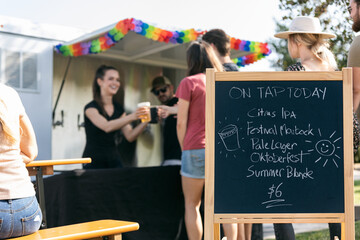 Beer: Crowd Buying Drafts At Festival