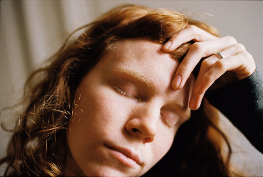 Portrait of redhead girl
