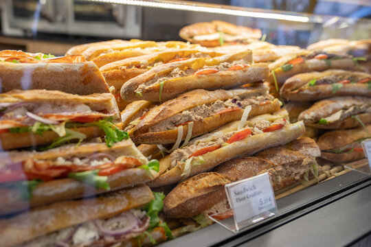 View Of Sandwiches At Showcase