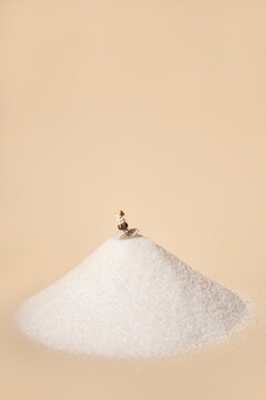 Milkshake Miniature on a Pile of Sugar
