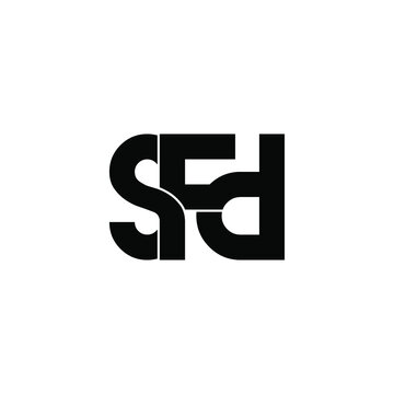 sfd initial letter monogram logo design