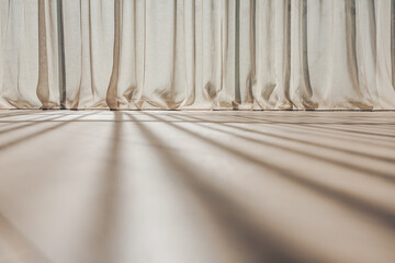 Interior curtain background
