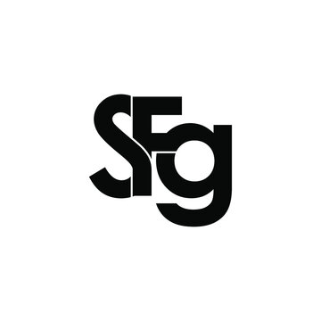 sfg initial letter monogram logo design