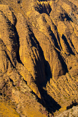 texture of mountains in sunset