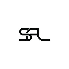 sfl initial letter monogram logo design